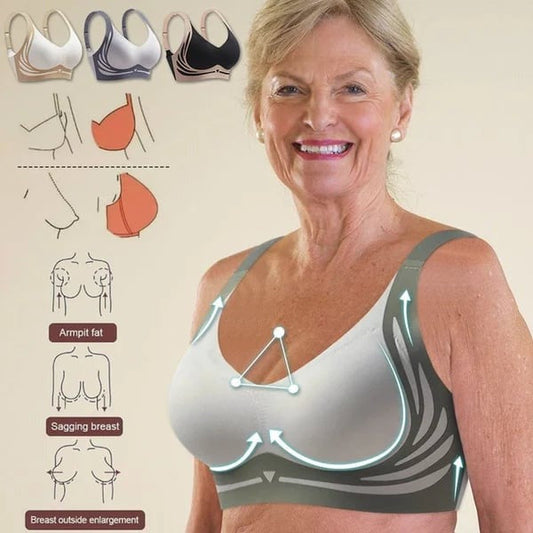 🎁Super Gather Bra | Wireless Push-Up Bra👍No More Sagging Breasts