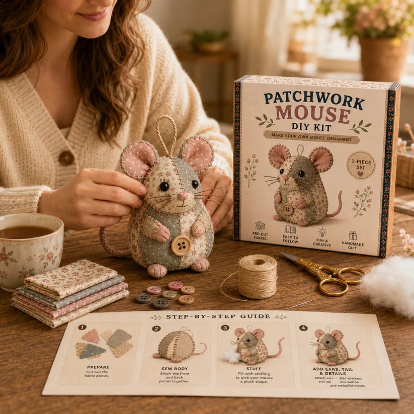 🐮🧵 Store Manager's Pick: $29.99 DIY Patchwork Animal Craft Kit