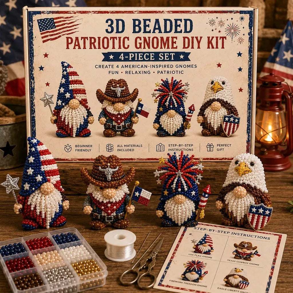 🎄Hot-Selling New 3d beaded seasonal gnome diy kit