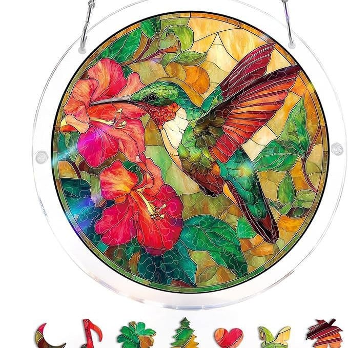 ☀️🛍️Acrylic Jigsaw Puzzle Suncatcher 80 Pieces
