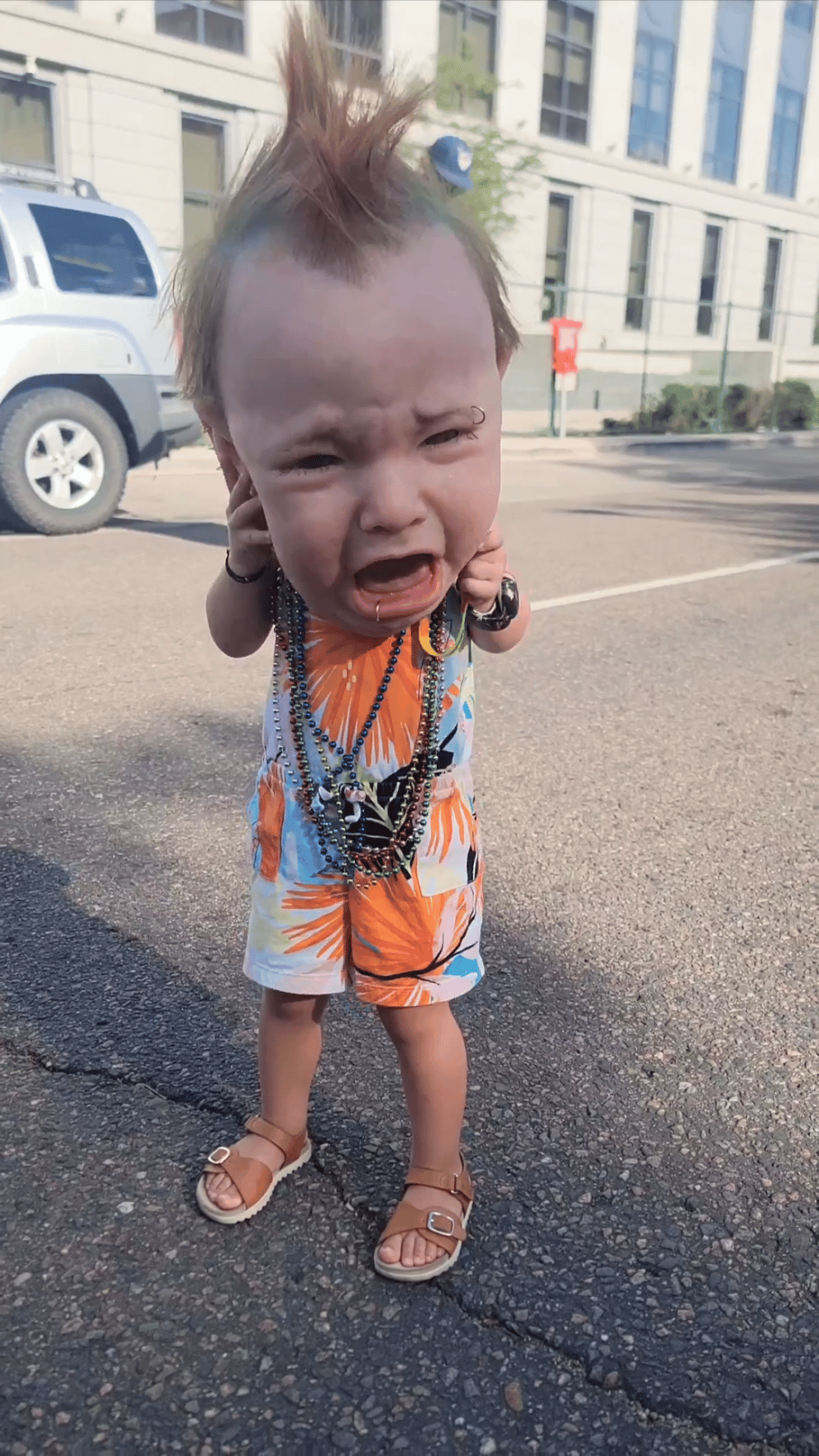 Crying Punk Baby Funny Latex Head Masks