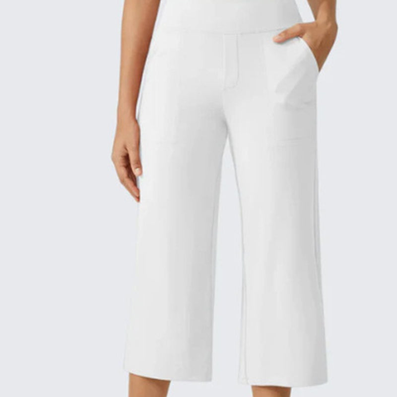 👖 Summer Bestseller! ☀️ Women's high-waisted loose-fit cropped trousers
