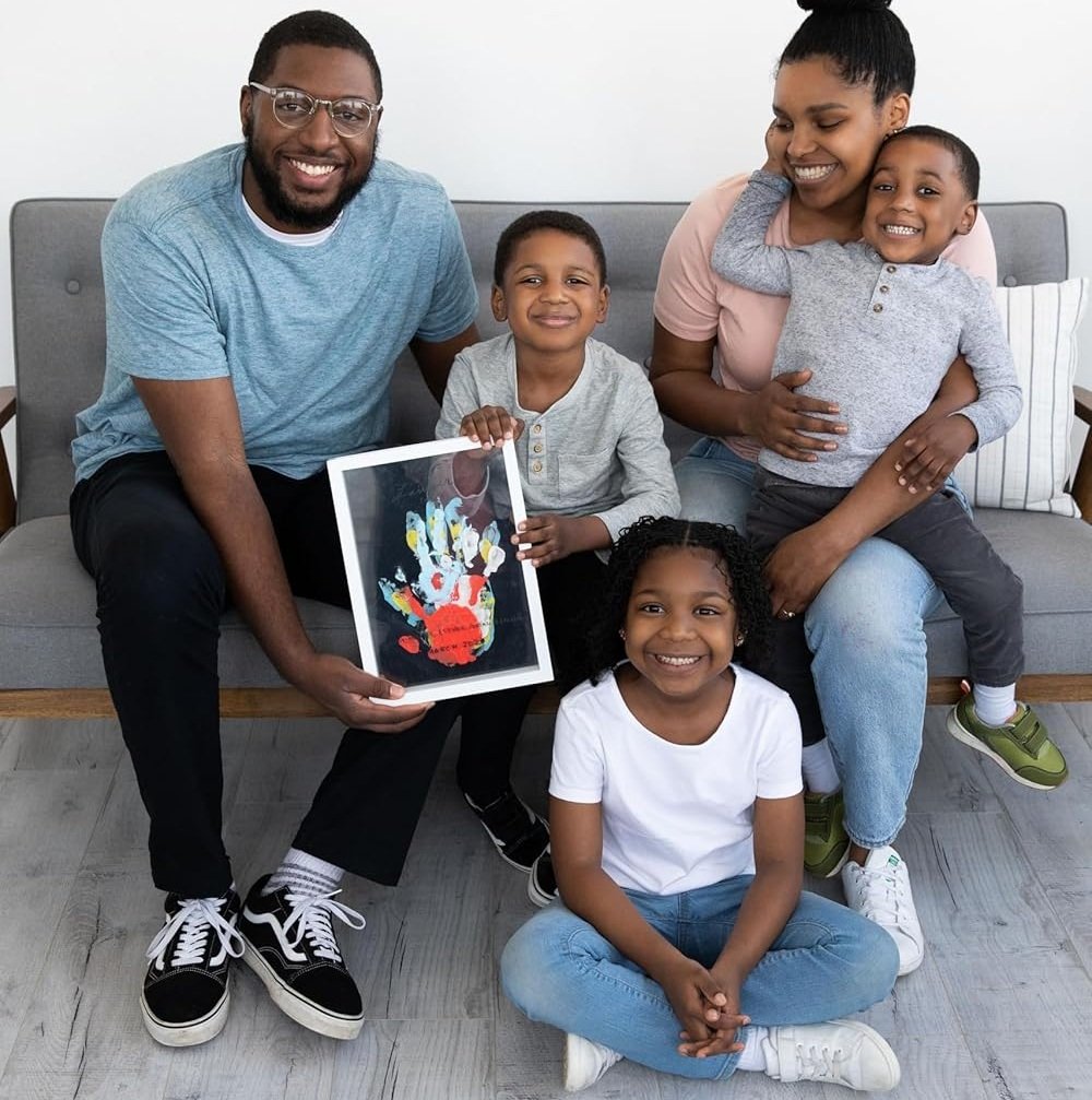 🎁Best Gift-Family Handprint Kit🌸Non-Toxic, Odorless, And Harmless