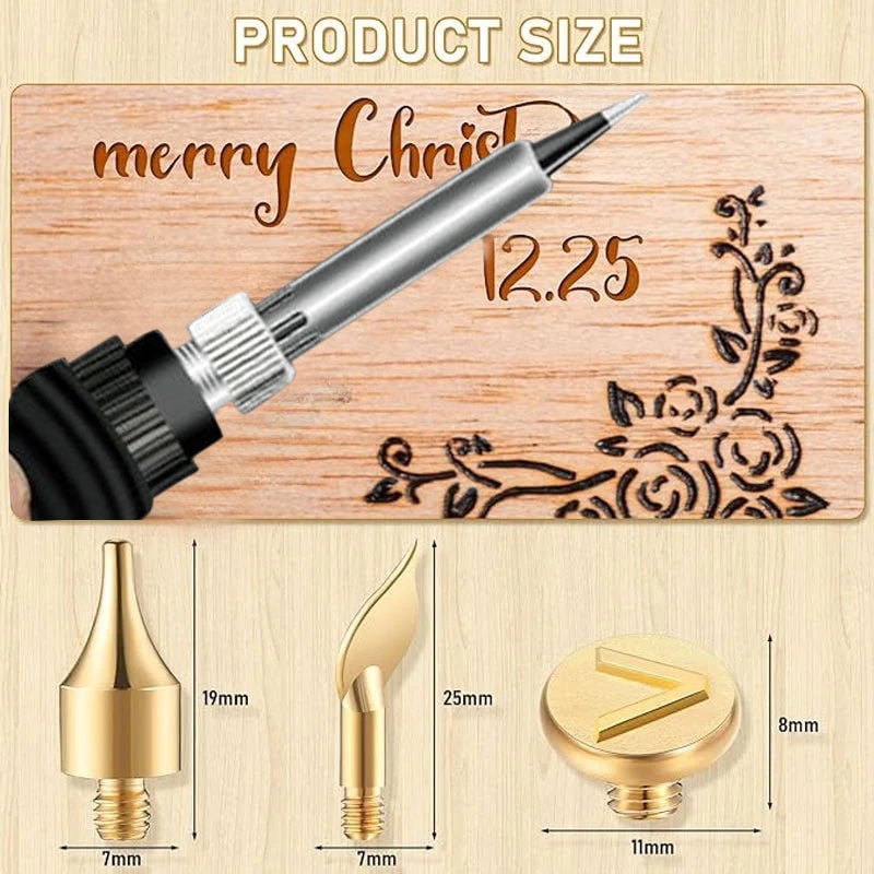 26 Letters Copper Mold-DIY Wood Burning/Carving Set