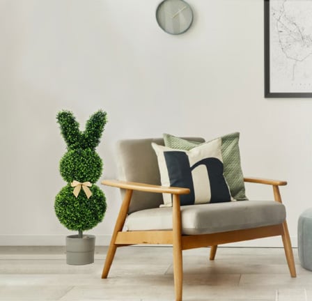 🐰Easter Pre-sale🐰Outdoor Artificial Turf Bunny-Shaped Topiary Tree