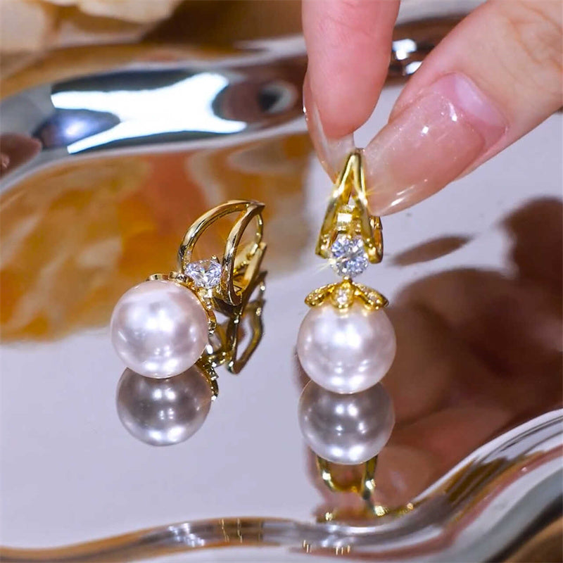 ✨🎊[Mother's Day 48% OFF] 🎊Women's Sparkling Pearl Earrings