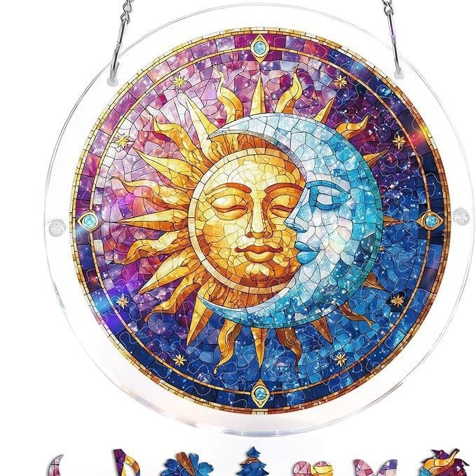 ☀️🛍️Acrylic Jigsaw Puzzle Suncatcher 80 Pieces