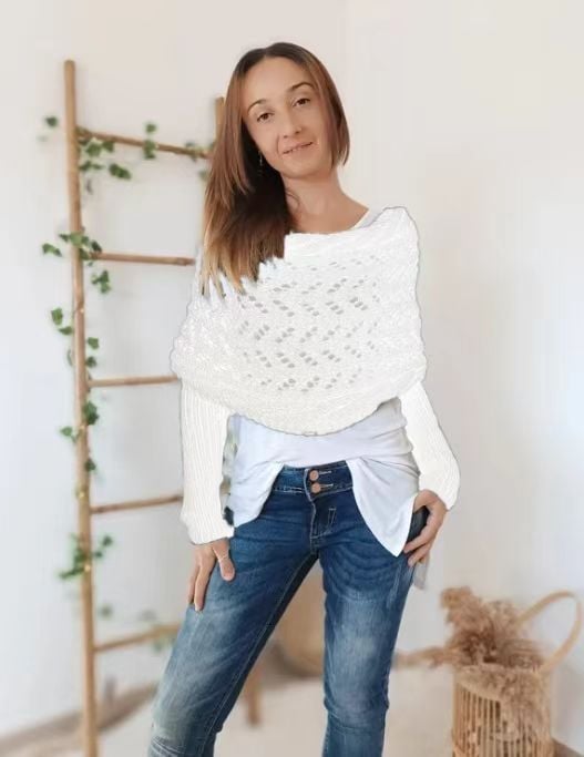 Knitted Wrap Shrugs For Women