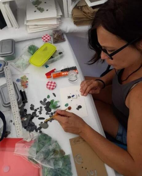 Sea Glass Art,, Friend Birthdays, Gift,Handmade