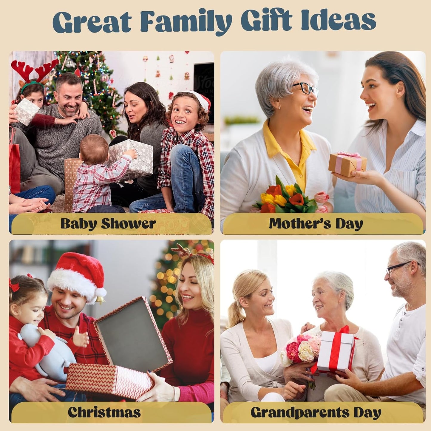 🎁Best Gift-Family Handprint Kit🌸Non-Toxic, Odorless, And Harmless
