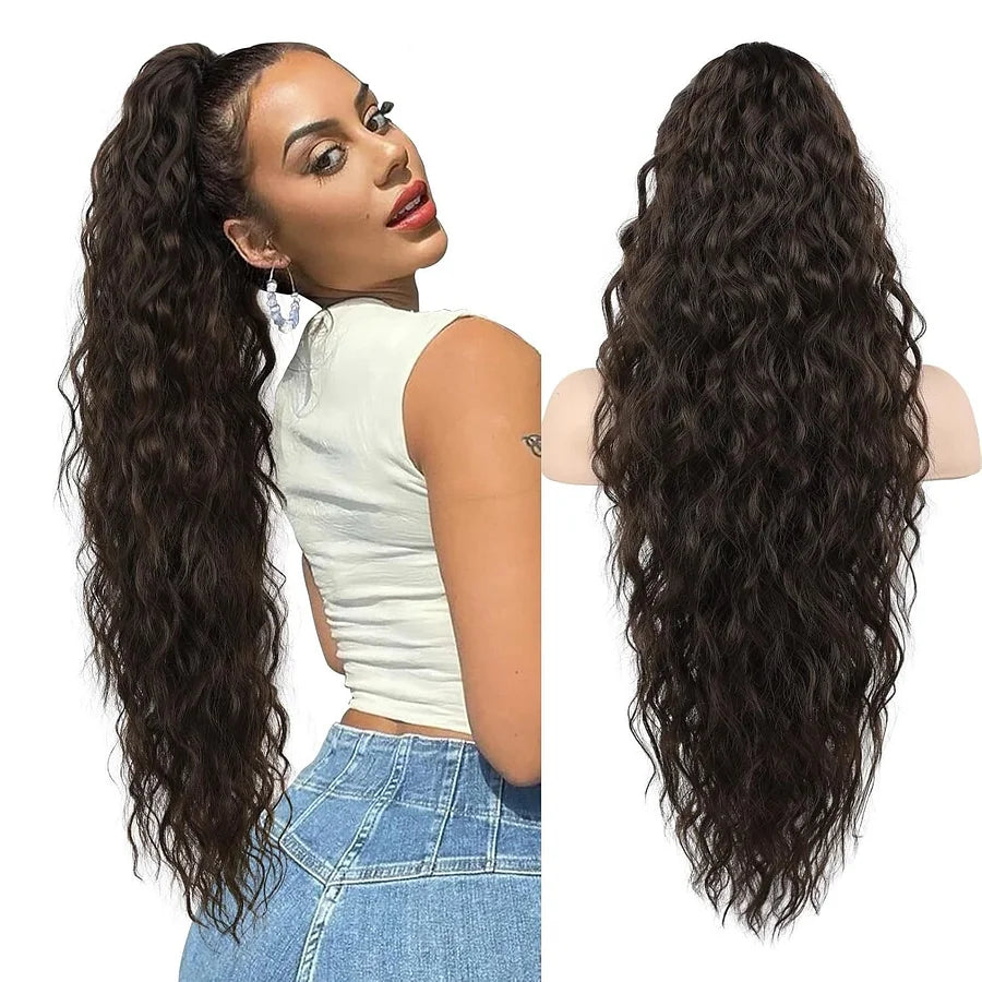 Women's Ponytail Long Curly Hair Bundle