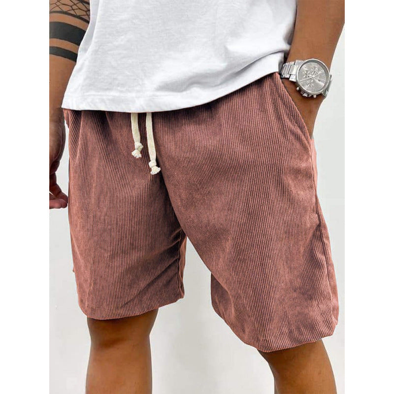 🩳Men's Casual Relaxed Fit Drawstring Shorts – Adjustable Waistband, Solid Color & Low-Maintenance ✨