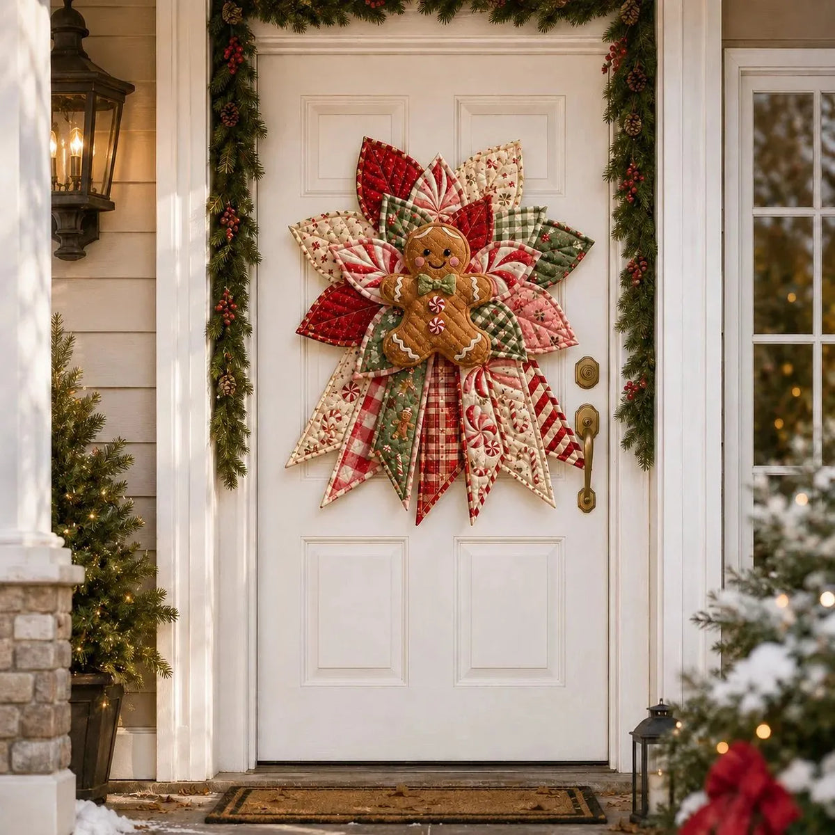 🎉Beginner-Friendly Oversized Christmas Character Quilted Door Hanger Sewing Kit 💕