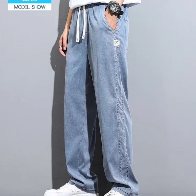 Men's Tencel Breathable Wide Leg All Match Casual Pants