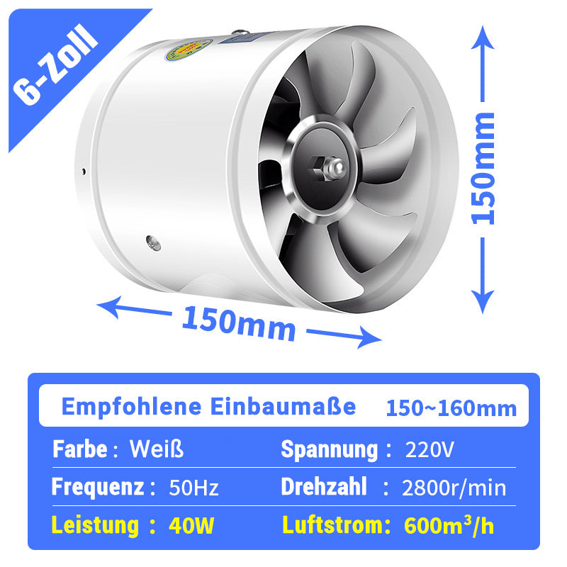 🔥Suitable For Multiple Scenarios - High-Speed, High-Power, Super-Strong Suction And Silent Exhaust Fan