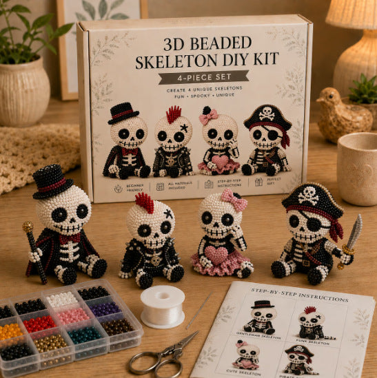 🦌Most Popular🧵Mini 3D Beaded Animal Craft Kit