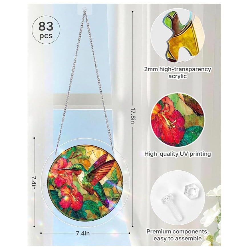 ☀️🛍️Acrylic Jigsaw Puzzle Suncatcher 80 Pieces