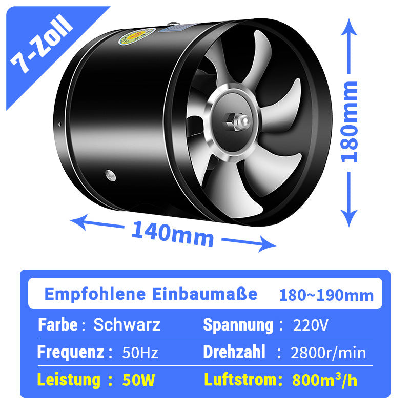 🔥Suitable For Multiple Scenarios - High-Speed, High-Power, Super-Strong Suction And Silent Exhaust Fan