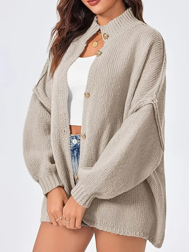 Women's Cardigan Fall Oversized Button Down Sweater Jacket
