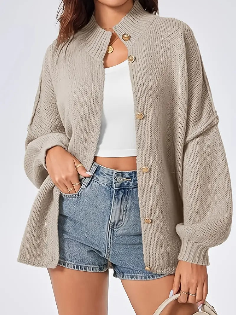 Women's Cardigan Fall Oversized Button Down Sweater Jacket
