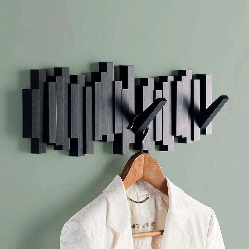 🎹Wall-Mounted Wooden Coat Rack 🎹Piano Key Style Design