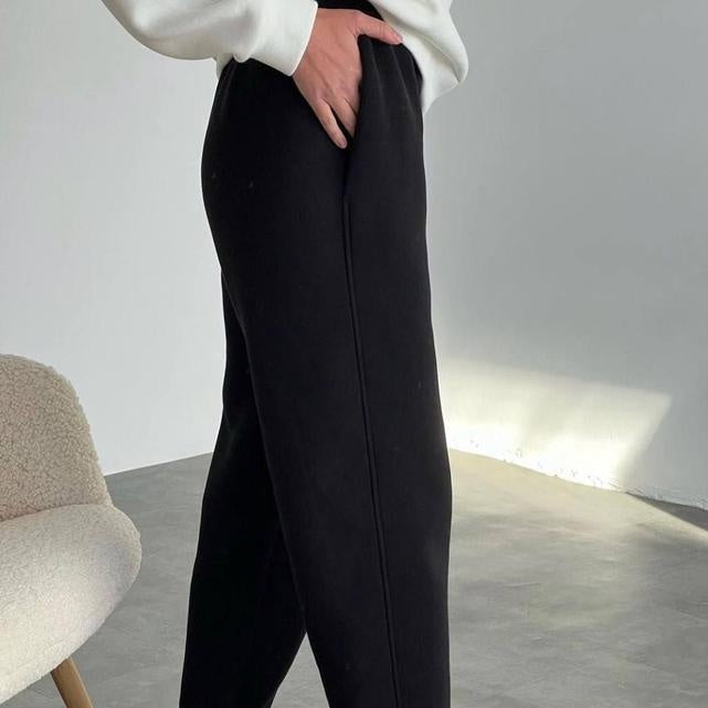 Women's Button Sweatshirt & Sweatpants (2-Piece Set)