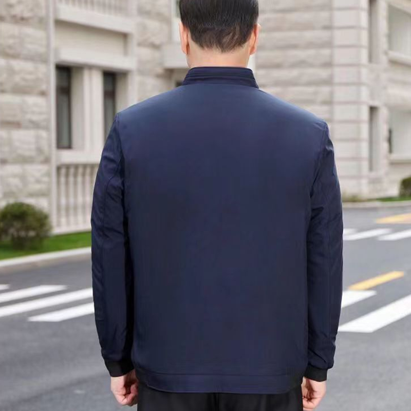 Men's Solid Color Zip Up Warm Jacket -💪Anti-wrinkle, windproof, rainproof and snowproof!