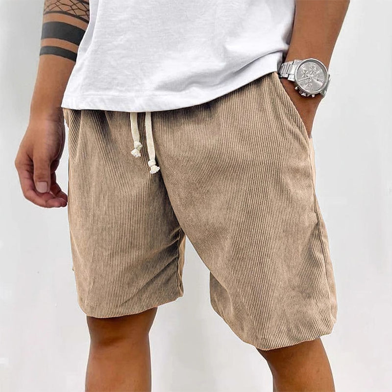 🩳Men's Casual Relaxed Fit Drawstring Shorts – Adjustable Waistband, Solid Color & Low-Maintenance ✨