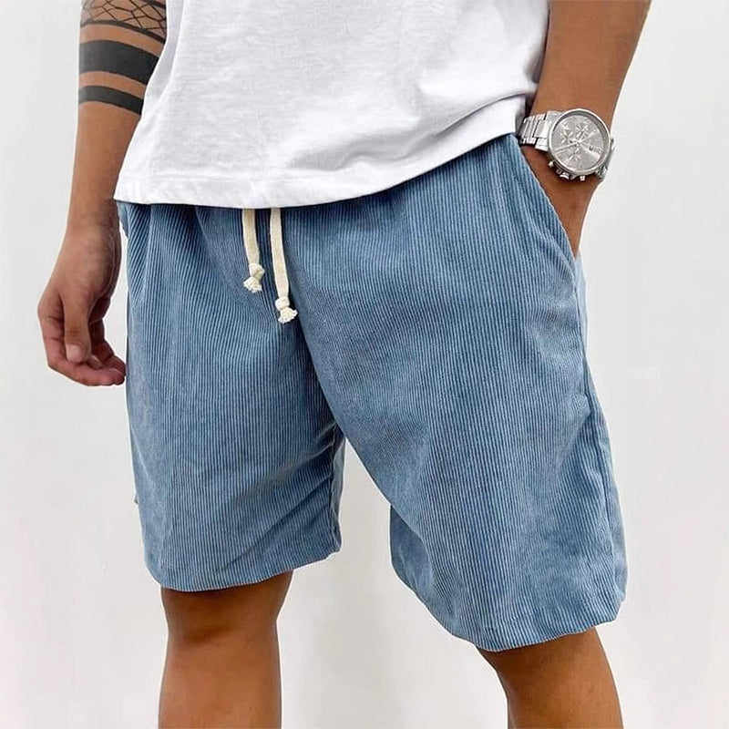 🩳Men's Casual Relaxed Fit Drawstring Shorts – Adjustable Waistband, Solid Color & Low-Maintenance ✨