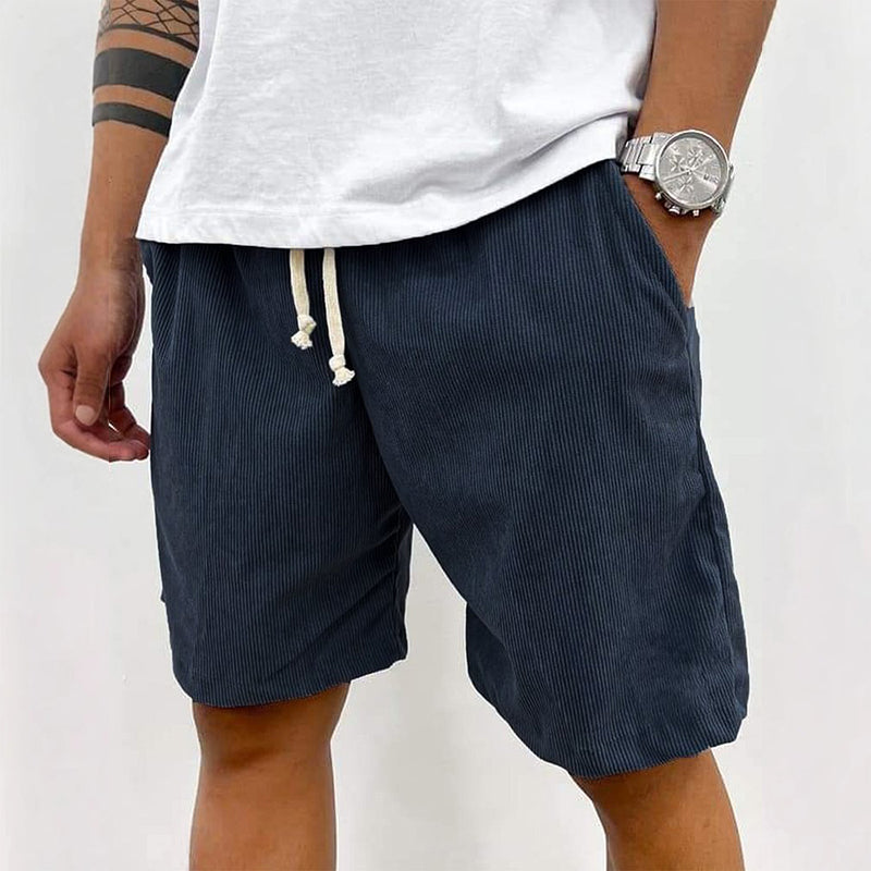 🩳Men's Casual Relaxed Fit Drawstring Shorts – Adjustable Waistband, Solid Color & Low-Maintenance ✨