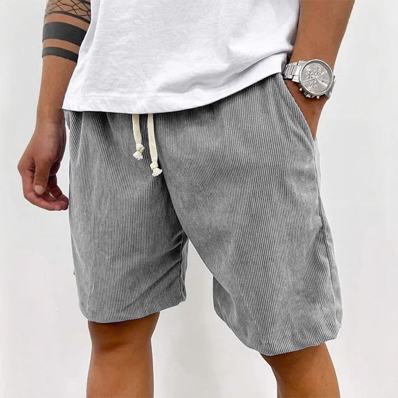 🩳Men's Casual Relaxed Fit Drawstring Shorts – Adjustable Waistband, Solid Color & Low-Maintenance ✨