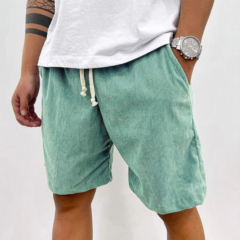 🩳Men's Casual Relaxed Fit Drawstring Shorts – Adjustable Waistband, Solid Color & Low-Maintenance ✨