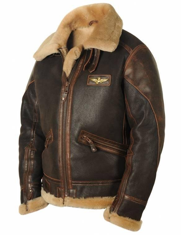 Goat Skin Pilot Leather Jumper