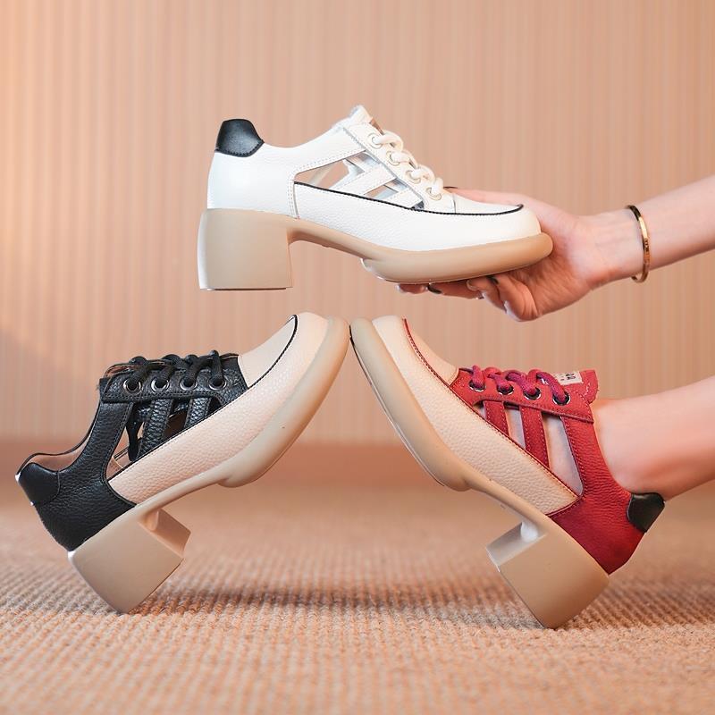 Women's Summer New Hollow High-heeled Sandals⏰Limited Time 50% OFF