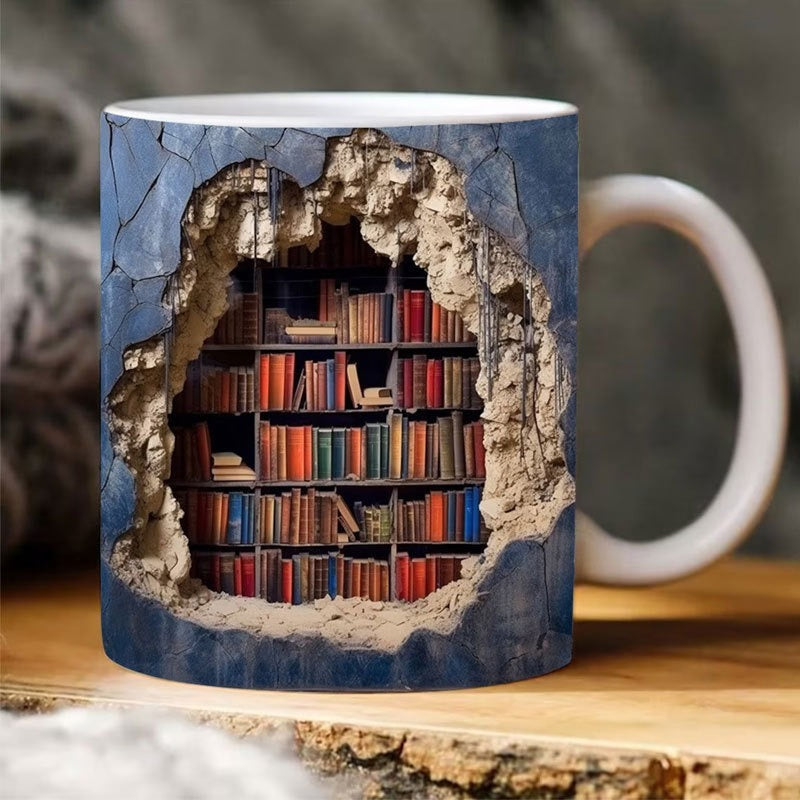3D bookshelf cup