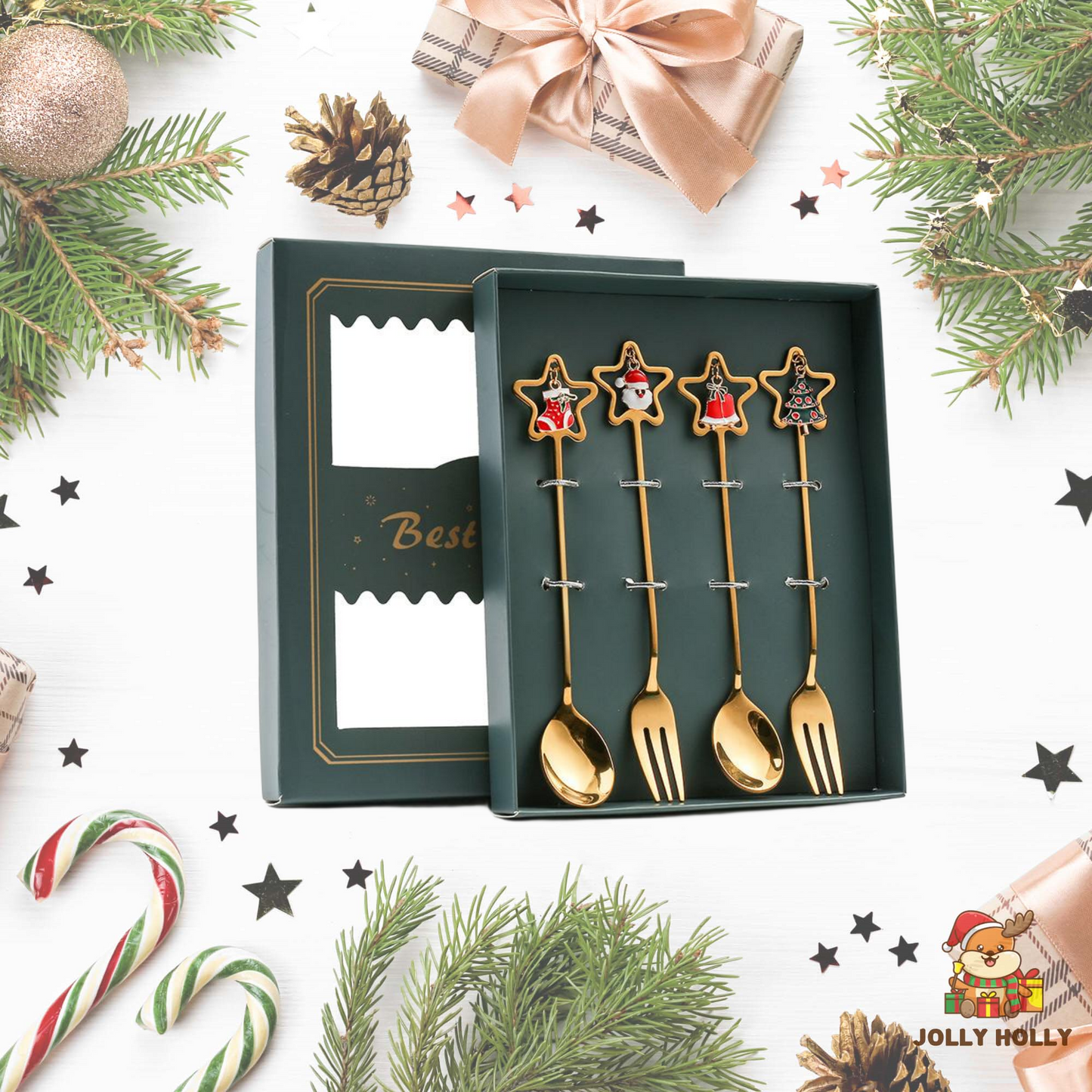 🎄Christmas Promotion 🔥 Christmas Cutlery Set🍴🥄