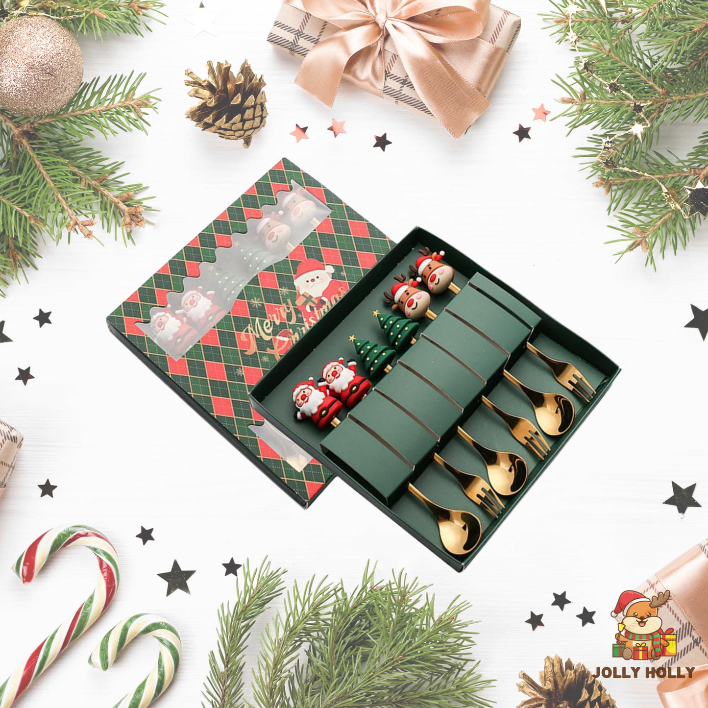 🎄Christmas Promotion 🔥 Christmas Cutlery Set🍴🥄