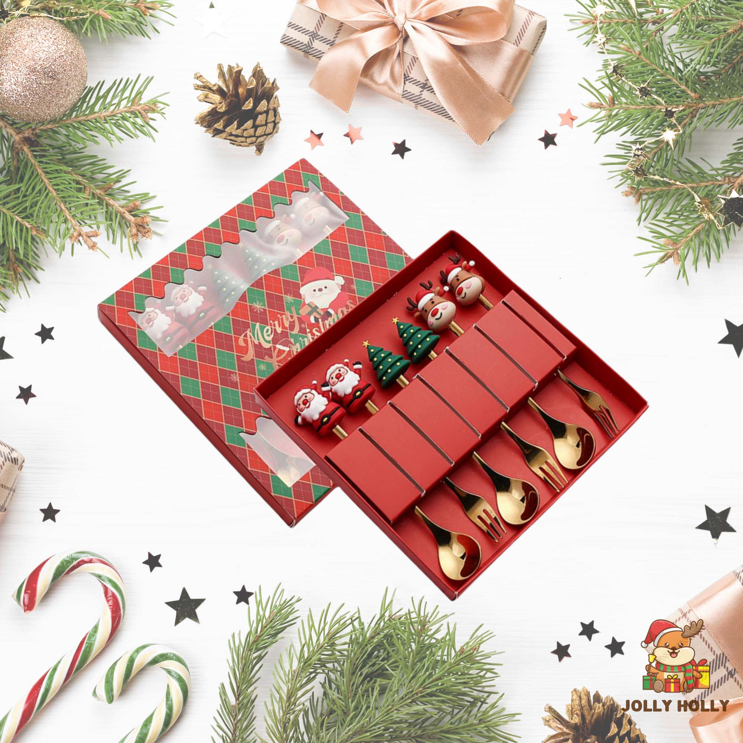 🎄Christmas Promotion 🔥 Christmas Cutlery Set🍴🥄