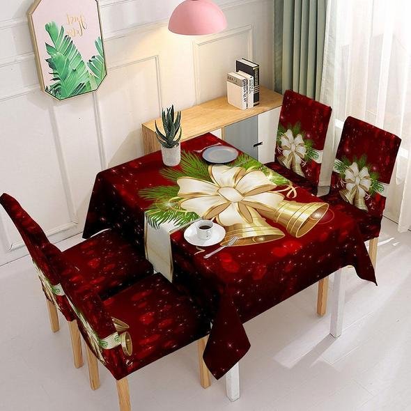 🎅Holiday Promotion 60% Off - Christmas Tablecloth Chair Cover Decoration