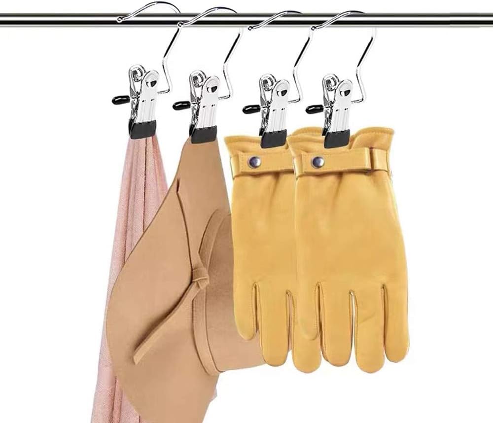 Hot Sale 49% OFF-Anti-rust Clip Space-saving Clothespin Hat Pants Storage Hanging Travel Hook