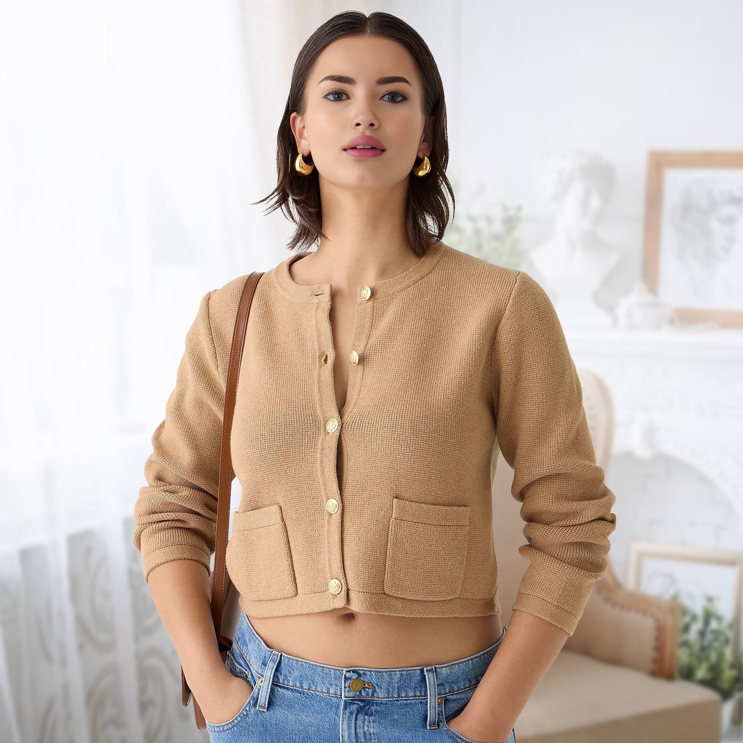 Last Day 50% OFF🔥Lady Patch Pocket Cardigan(Buy 2 Free Shipping)