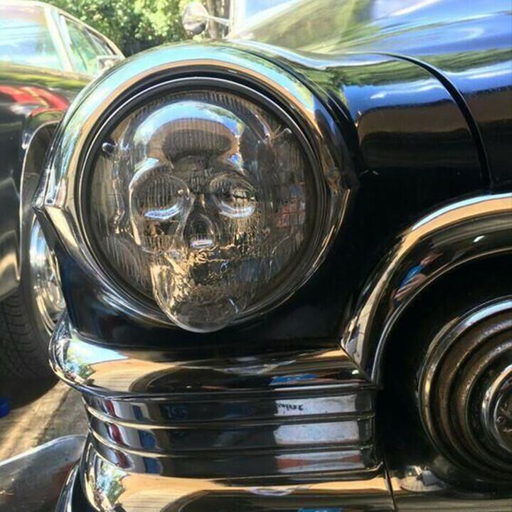 Skull headlight cover