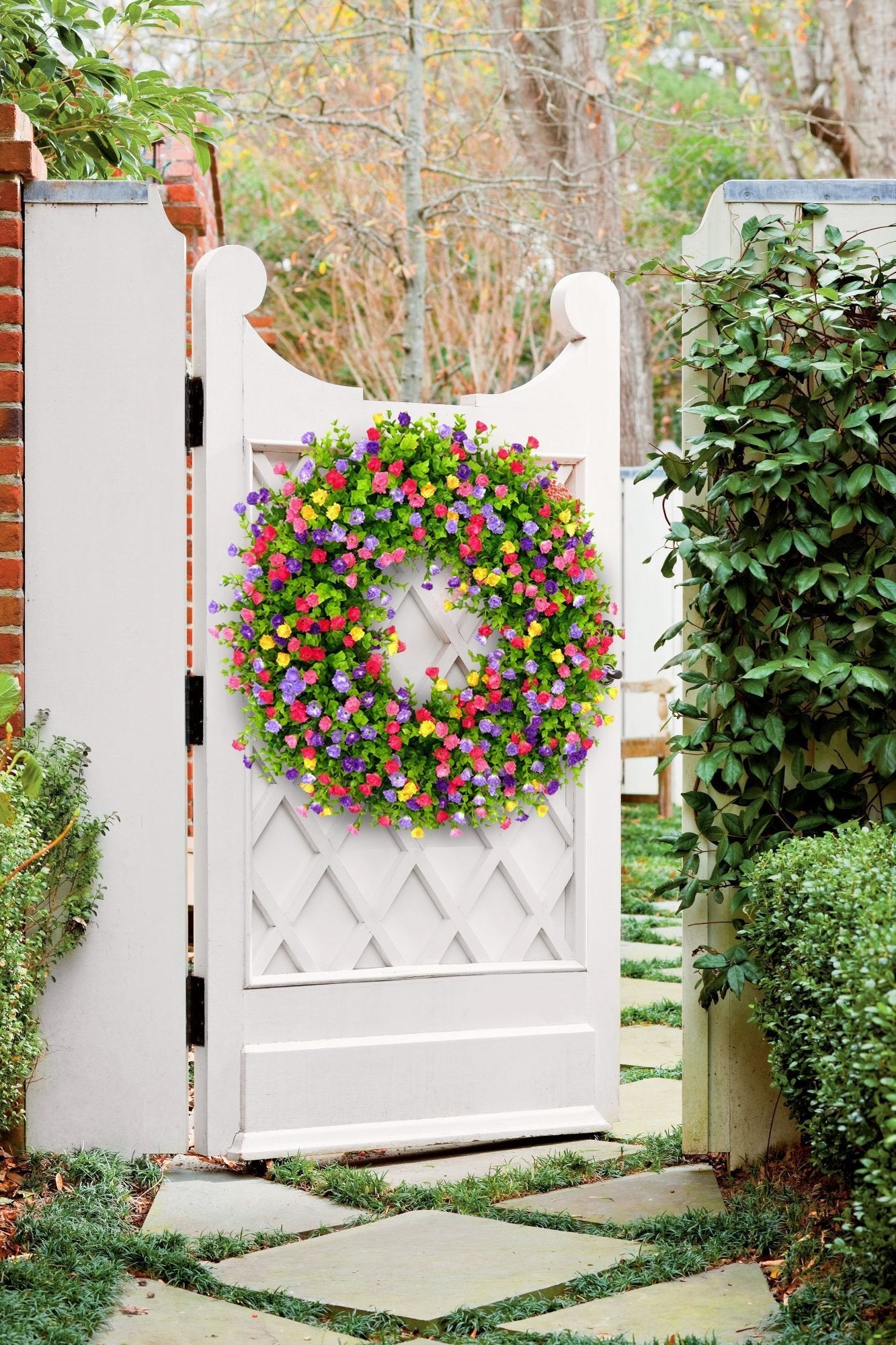 💐🎉Farmhouse Colorful Cottage Wreath(🎁Spring Hot Sale- 32%OFF🎁)