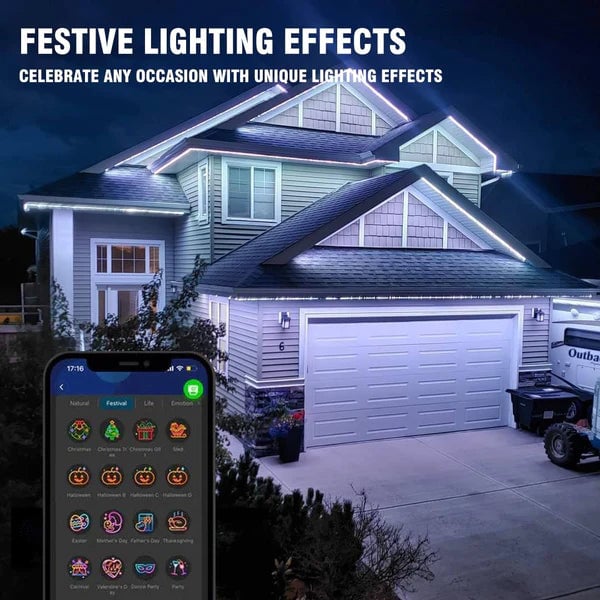 🔥Christmas Sale 42% OFF -- Permanent Outdoor Lights