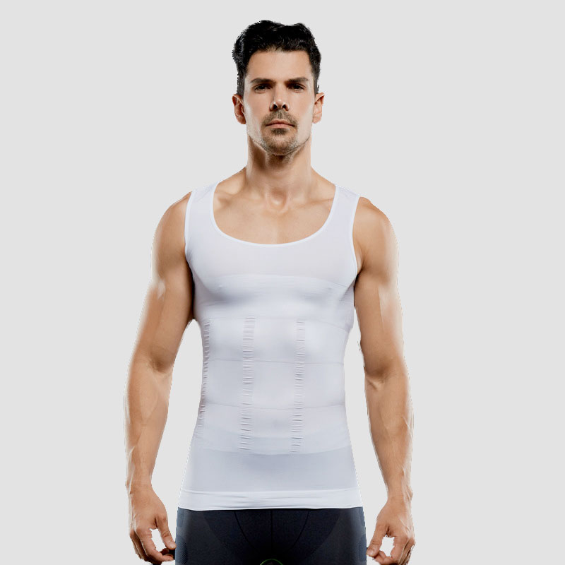 Men's Abs Shaper Cooling T-Shirt – Compression Shapewear, Slimming, Breathable