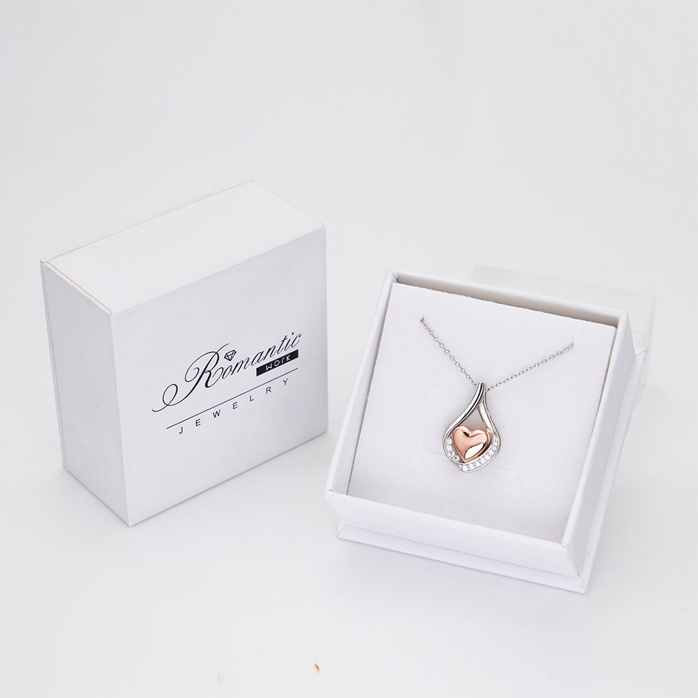 Cremation Jewelry 925 Sterling Silver Teardrop Urn Necklace For Ashes Heart Shape Memorial Keepsake Pendant For Ashes