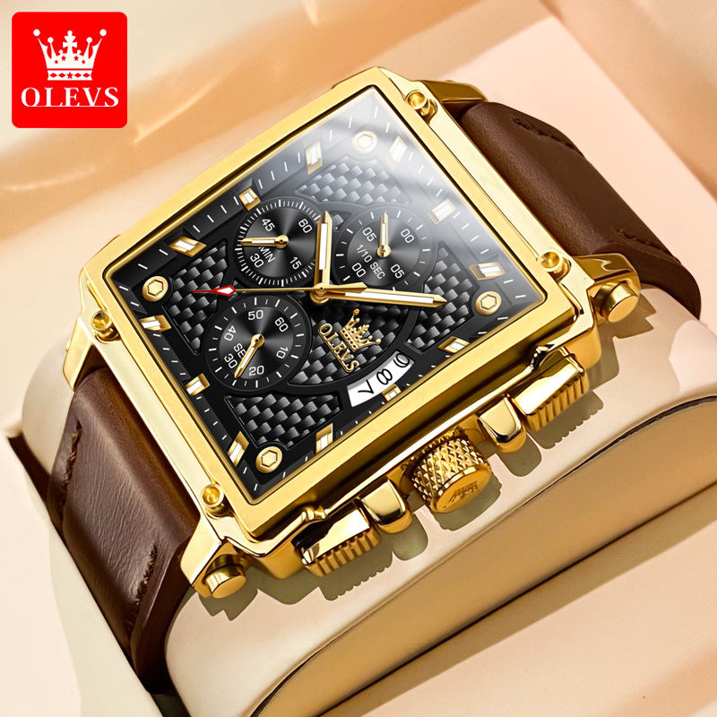 Luxury Diamond Crown Business Automatic Mechanical Watch