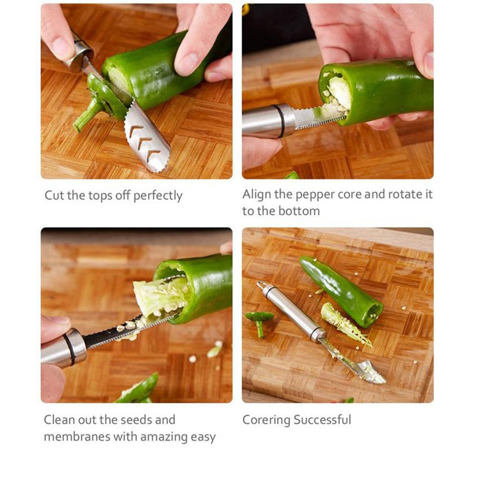 (SAVE 48% OFF)Pepper Seed Corer Remover(buy 3 get 2 free now)
