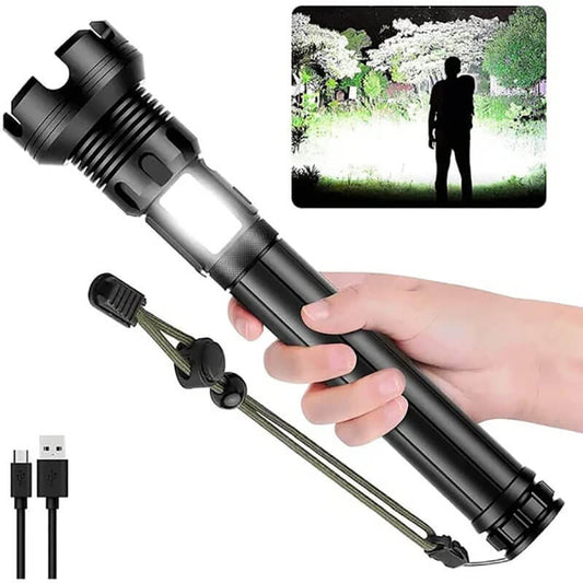 🔥Hot SALE🔥 - LED Rechargeable Tactical Laser Flashlight