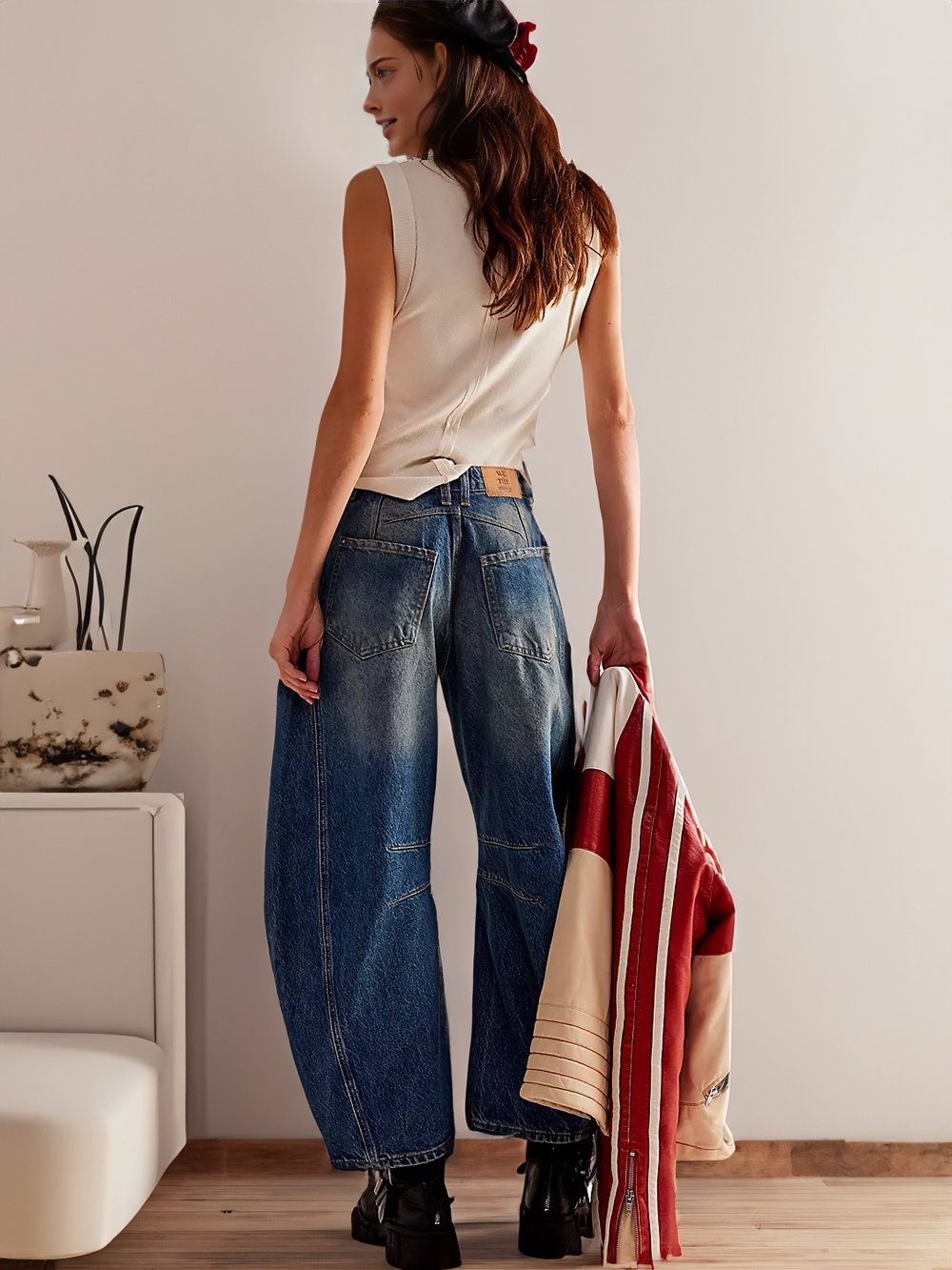 Casual and trendy mid-rise tube jeans - Buy two and get free shipping!